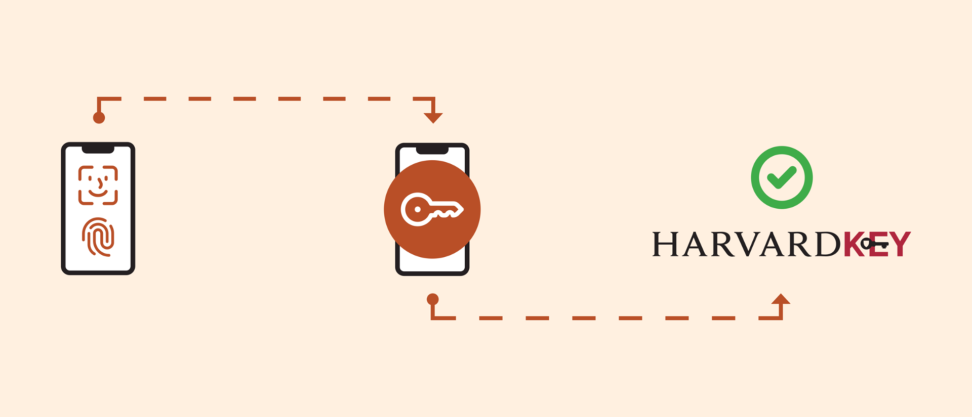 Passwordless Web Banner - light orange